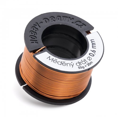 Hobby dráty Měděný drát 0,6/50g Hobby dráty Měděný drát 0,6/50g