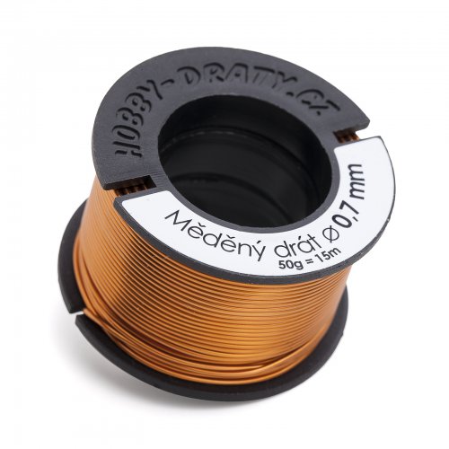 Hobby dráty Měděný drát 0,7/50g Hobby dráty Měděný drát 0,7/50g
