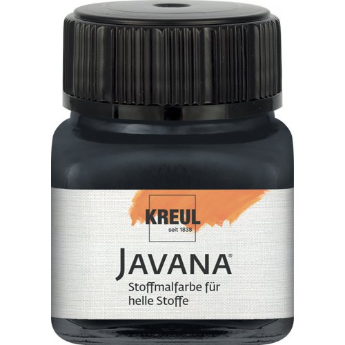Kreul Barva na světlý textil JAVANA 20 ml ČERNÁ Kreul Barva na světlý textil JAVANA 20 ml ČERNÁ