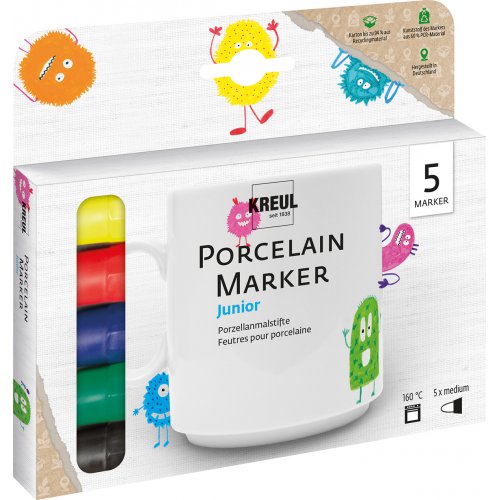 Kreul Sada Fix na porcelán KREUL medium JUNIOR 5 ks Kreul Sada Fix na porcelán KREUL medium JUNIOR 5 ks