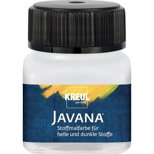 Kreul Barva na světlý a tmavý textil JAVANA 20 ml BÍLÁ Kreul Barva na světlý a tmavý textil JAVANA 20 ml BÍLÁ