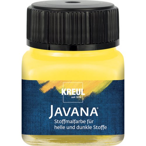 Kreul Barva na světlý a tmavý textil JAVANA 20 ml ŽLUTÁ Kreul Barva na světlý a tmavý textil JAVANA 20 ml ŽLUTÁ