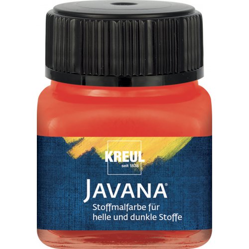 Kreul Barva na světlý a tmavý textil JAVANA 20 ml ČERVENÁ Kreul Barva na světlý a tmavý textil JAVANA 20 ml ČERVENÁ