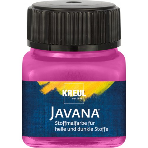 Kreul Barva na světlý a tmavý textil JAVANA 20 ml MAGENTA Kreul Barva na světlý a tmavý textil JAVANA 20 ml MAGENTA