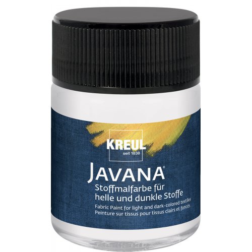 Kreul Barva na světlý a tmavý textil JAVANA 50 ml BÍLÁ Kreul Barva na světlý a tmavý textil JAVANA 50 ml BÍLÁ