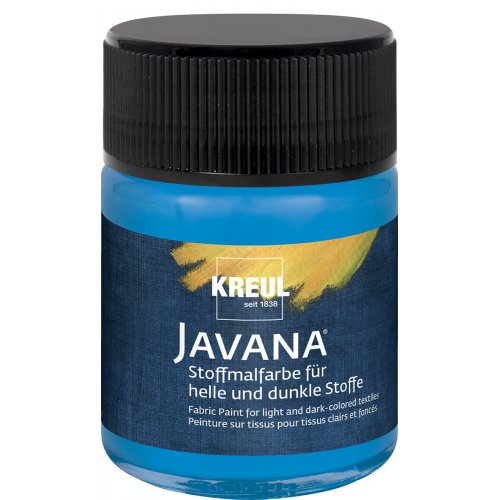 Kreul Barva na světlý a tmavý textil JAVANA 50 ml MODRÁ Kreul Barva na světlý a tmavý textil JAVANA 50 ml MODRÁ