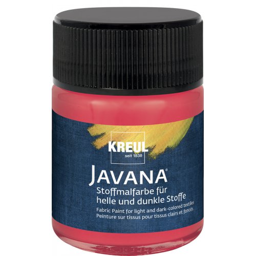 Kreul Barva na světlý a tmavý textil JAVANA 50 ml TŘEŠŇOVÁ Kreul Barva na světlý a tmavý textil JAVANA 50 ml TŘEŠŇOVÁ