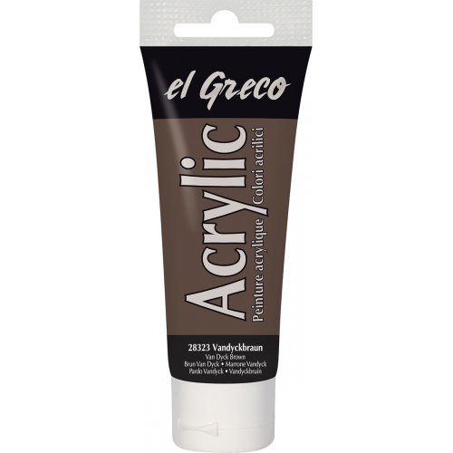 Kreul Akrylová barva EL GRECO 75 ml VANDYKE HNĚDÁ Kreul Akrylová barva EL GRECO 75 ml VANDYKE HNĚDÁ