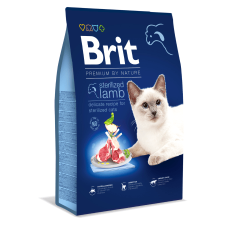 Brit Premium by Nature Cat. Sterilized Lamb 8 kg Brit Premium by Nature Cat. Sterilized Lamb 8 kg