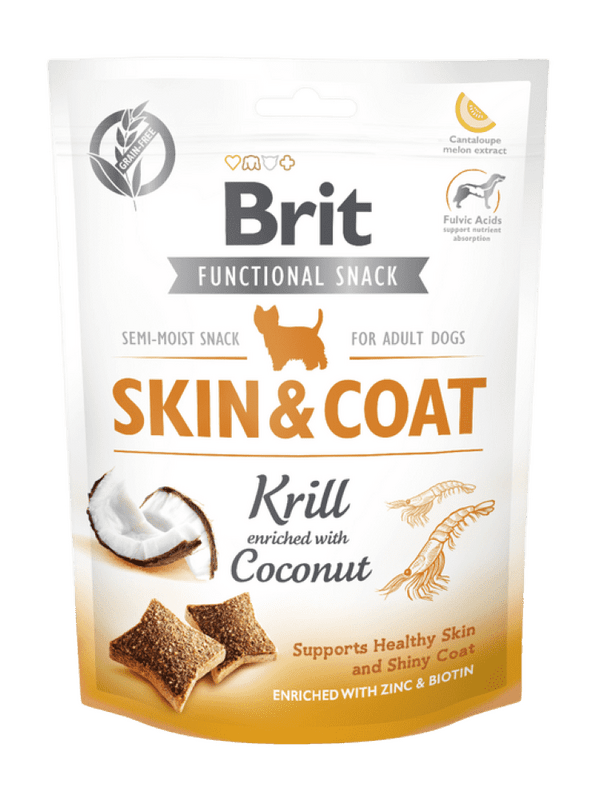 Brit Care Dog Functional Snack Skin&Coat Krill 150 g Brit Care Dog Functional Snack Skin&Coat Krill 150 g