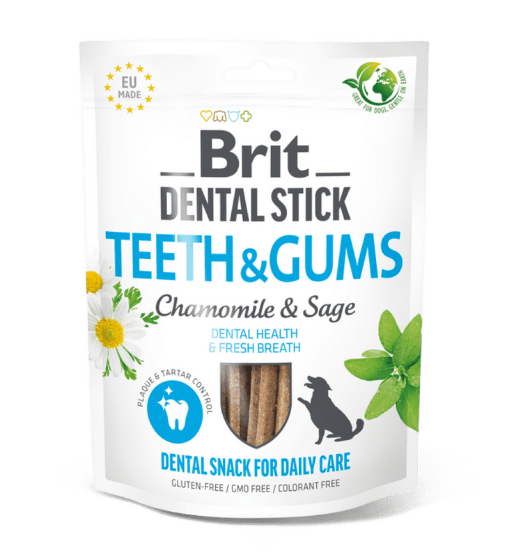 Brit Dental Stick Teeth & Gums with Chamomile & Sage 7 pcs 251 g Brit Dental Stick Teeth & Gums with Chamomile & Sage 7 pcs 251 g