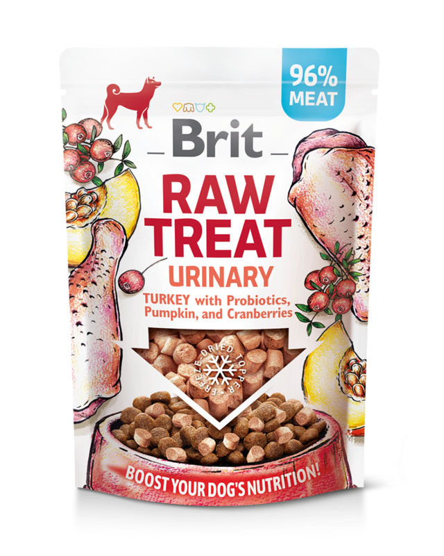 Brit RAW TREAT Urinary. Freeze-dried treat and topper. Turkey 40 g Brit RAW TREAT Urinary. Freeze-dried treat and topper. Turkey 40 g