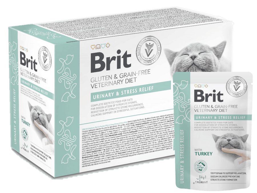 Brit Grain & Gluten-Free VD Cat Pouch fillets in Gravy Urinary & Stress Relief 12×85 g Brit Grain & Gluten-Free VD Cat Pouch fillets in Gravy Urinary & Stress Relief 12×85 g