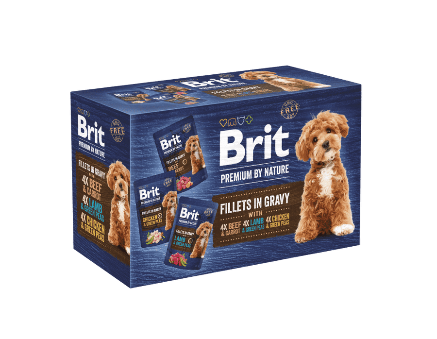 Brit Premium by Nature Dog Fillets in Gravy Multipack (12x85g) 1,02 kg Brit Premium by Nature Dog Fillets in Gravy Multipack (12x85g) 1,02 kg
