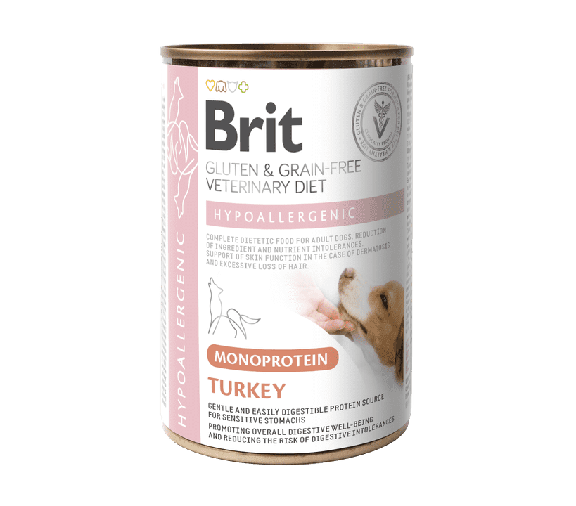 Brit Veterinary Diet Dog Can Hypoallergenic Monoprotein Turkey 400 g Brit Veterinary Diet Dog Can Hypoallergenic Monoprotein Turkey 400 g