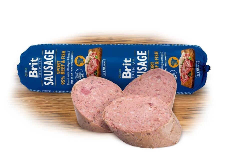 Brit Sausage Beef & Fish-Sport formula 800 g - Obrázek 2