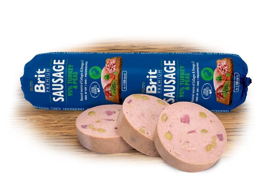 Brit Sausage Turkey & Pea 800 g - Obrázek 2
