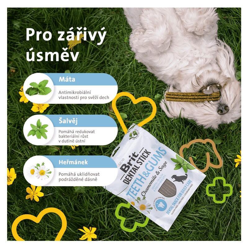 Brit Dental Stick Teeth & Gums with Chamomile & Sage 7 pcs 251 g - Obrázek 2