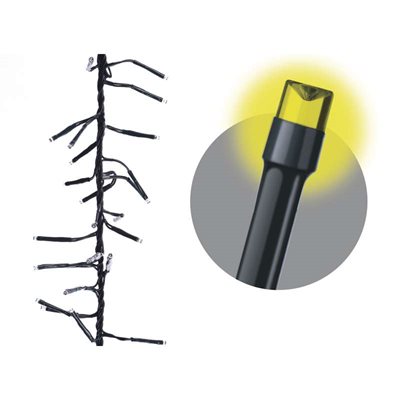 Hustý LED vánoční řetěz 11W teplé světlo, 2,4m, voděodolný Hustý LED vánoční řetěz 11W teplé světlo, 2,4m, voděodolný