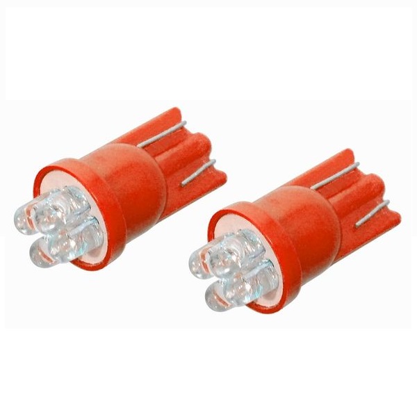 Led autožárovka 4LED 12V T10 červená 2ks Led autožárovka 4LED 12V T10 červená 2ks