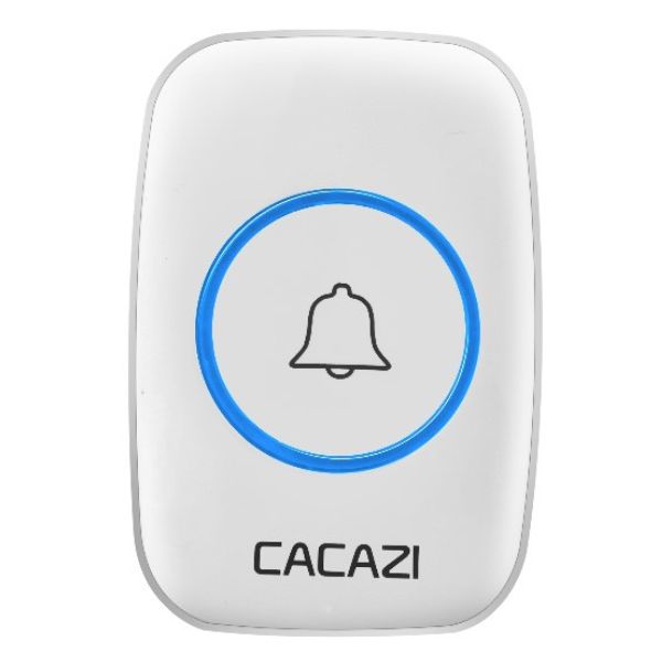 Samostatné tlačítko bezdrátového zvoku CACAZI A10, bílé Samostatné tlačítko bezdrátového zvoku CACAZI A10, bílé