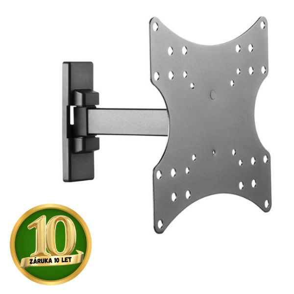 Držák na TV 23″- 42″ na zeď Holmios, kloubový 90°h 3-10°v, nosnost 20kg, 10 let záruka Držák na TV 23″- 42″ na zeď Holmios, kloubový 90°h 3-10°v, nosnost 20kg, 10 let záruka