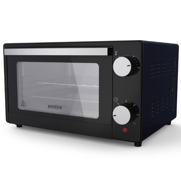 Mini elektrická trouba Brock 9l, 650W, černá, volně stojící Mini elektrická trouba Brock 9l, 650W, černá, volně stojící