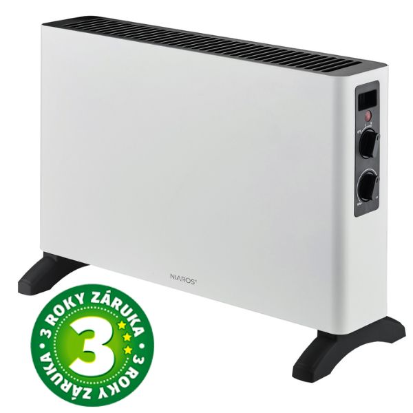 Přímotop – konvektor, 2 stupně topného výkonu, max 2000W, na 20m2, bílý Přímotop – konvektor, 2 stupně topného výkonu, max 2000W, na 20m2, bílý