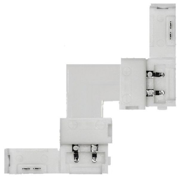 Konektor LED pásku 8-10mm – roh bez pájení Konektor LED pásku 8-10mm – roh bez pájení