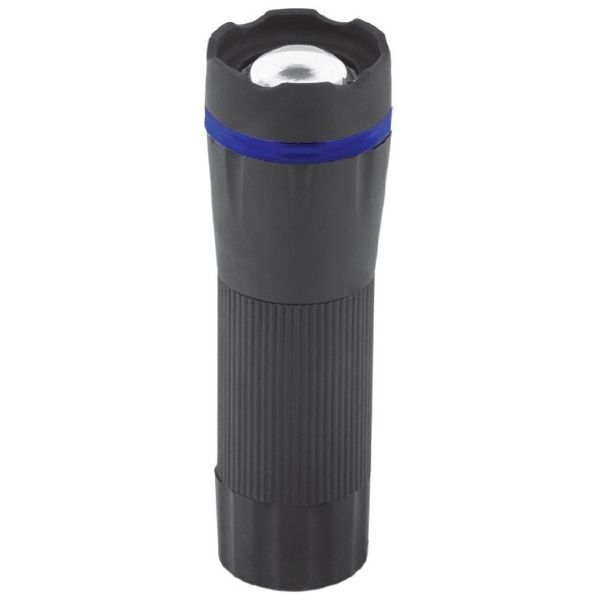 LED baterka 1W 110lm IP44, Zoom, černomodrá LED baterka 1W 110lm IP44, Zoom, černomodrá