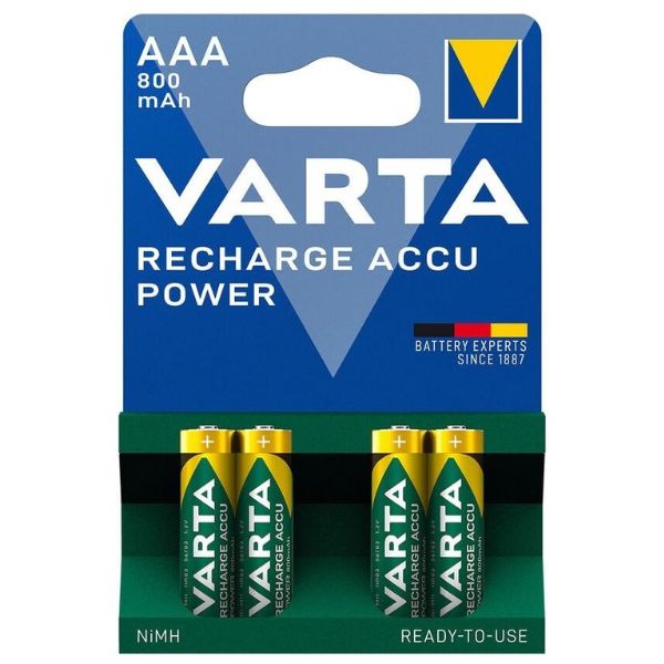 Přednabitá nabíjecí baterie VARTA AAA (HR03) NiMH 800 mAh Přednabitá nabíjecí baterie VARTA AAA (HR03) NiMH 800 mAh