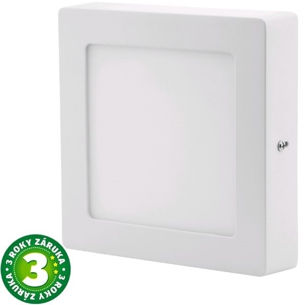 Prémiový přisazený LED panel 12W 950lm, denní, čtvercový, 3 roky Prémiový přisazený LED panel 12W 950lm, denní, čtvercový, 3 roky