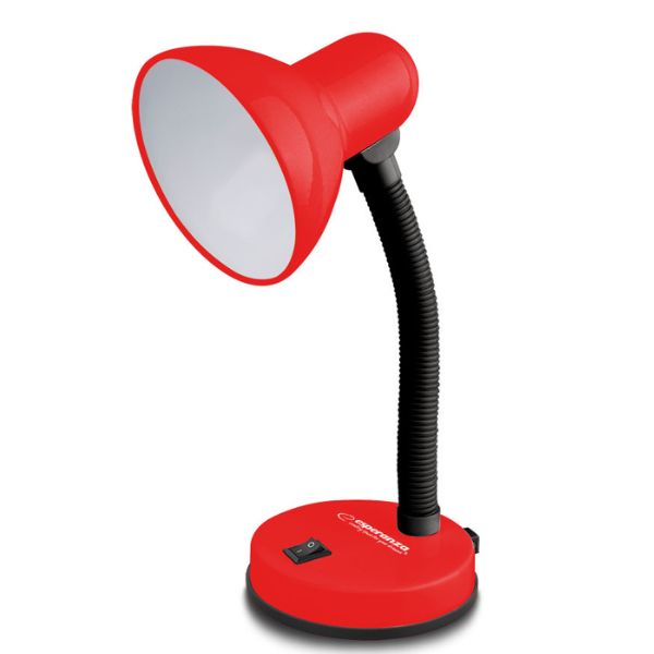 Stolní lampa na 1 žárovku E27, červená Stolní lampa na 1 žárovku E27, červená