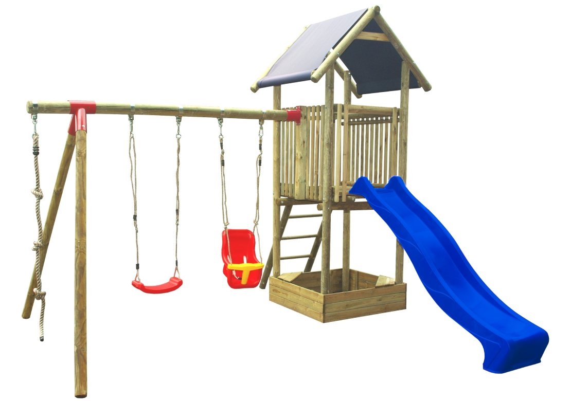 Dětské hřiště Marimex Play Basic 005 + modrá skluzavka Dětské hřiště Marimex Play Basic 005 + modrá skluzavka