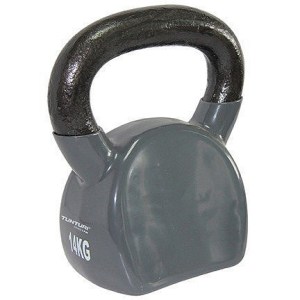 Kettlebell vinyl TUNTURI 14 kg, šedý