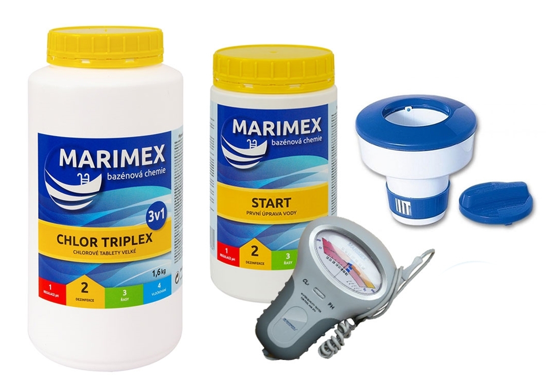 Sada bazénové chemie pro ošetření vody 1 Sada bazénové chemie pro ošetření vody 1