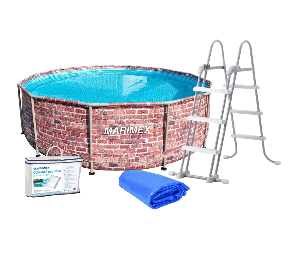 Bazén Marimex Florida 3,66×0,99 m s příslušenstvím – motiv CIHLA Bazén Marimex Florida 3,66×0,99 m s příslušenstvím – motiv CIHLA