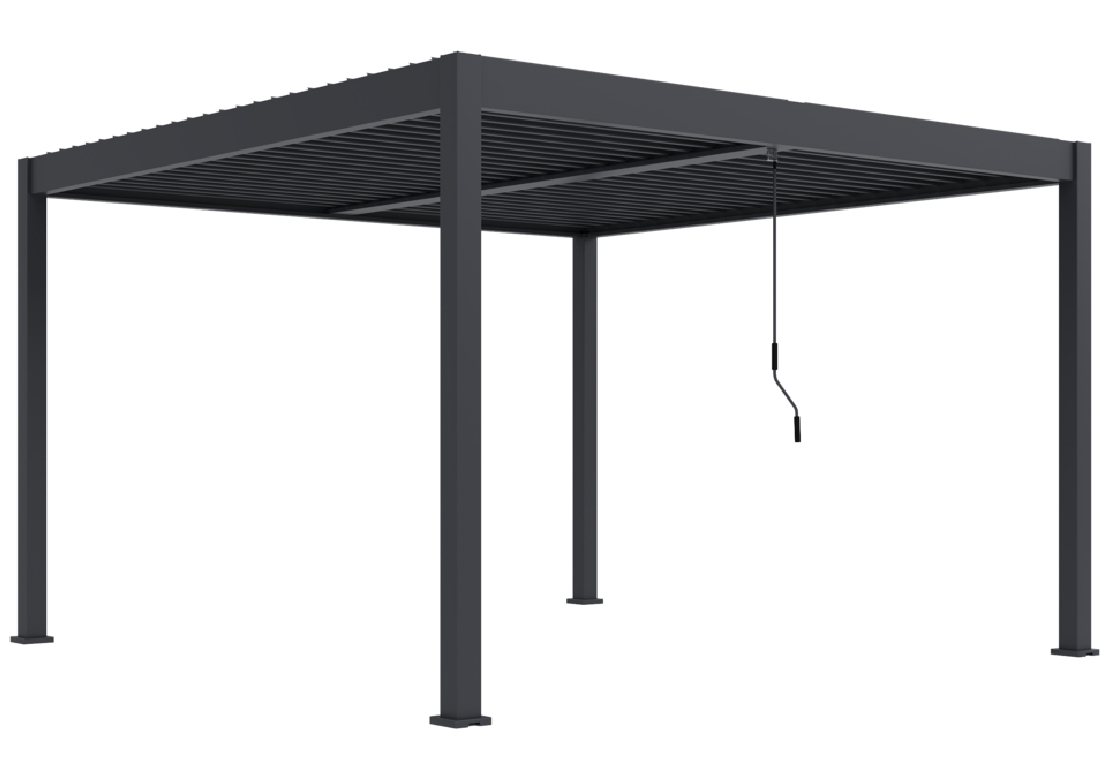 Bioklimatická pergola INTRO DUO 4×4 m, hliník – volně stojící Bioklimatická pergola INTRO DUO 4×4 m, hliník – volně stojící