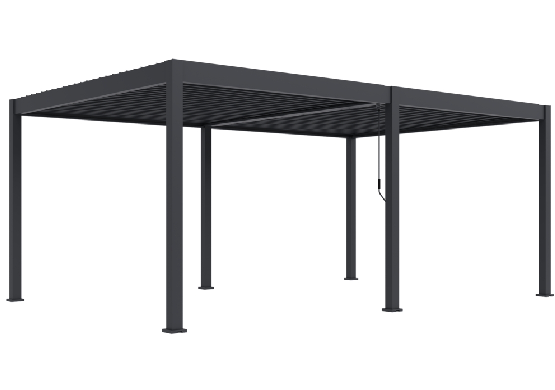 Bioklimatická pergola INTRO DUO 6×4 m, hliník – volně stojící Bioklimatická pergola INTRO DUO 6×4 m, hliník – volně stojící