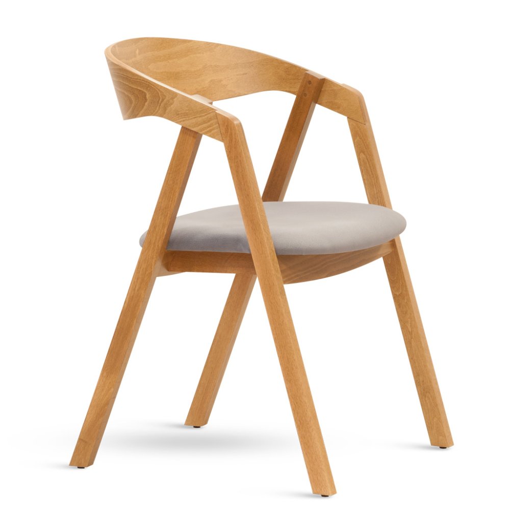 Křesílko GURU – buková konstrukce, moření odstín dub, čalouněný sedák v několika barevných variantách lux 24 cappuccino Křesílko GURU – buková konstrukce, moření odstín dub, čalouněný sedák v několika barevných variantách lux 24 cappuccino