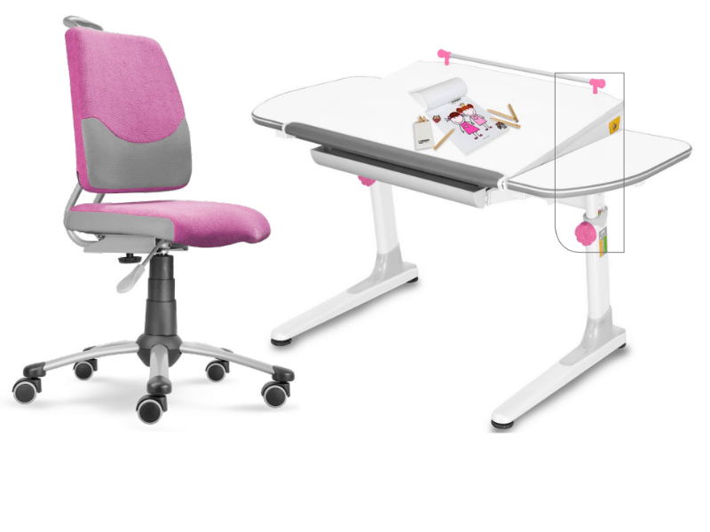 Dětský set Actikid A3 W58 – růžový, set židle + stůl Dětský set Actikid A3 W58 – růžový, set židle + stůl