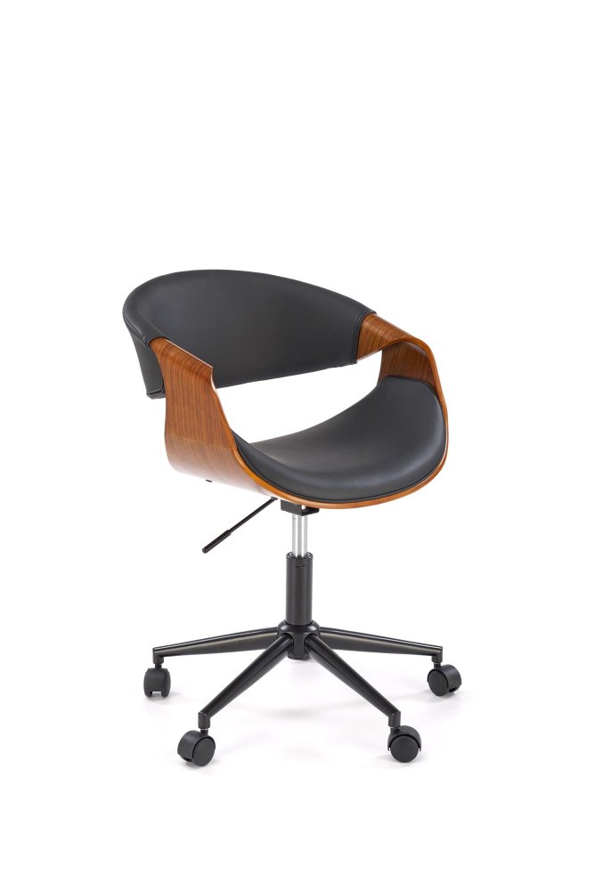 Halmar Kancelářské křeslo BILBO — ekokůže, černá / ořech Halmar Kancelářské křeslo BILBO — ekokůže, černá / ořech