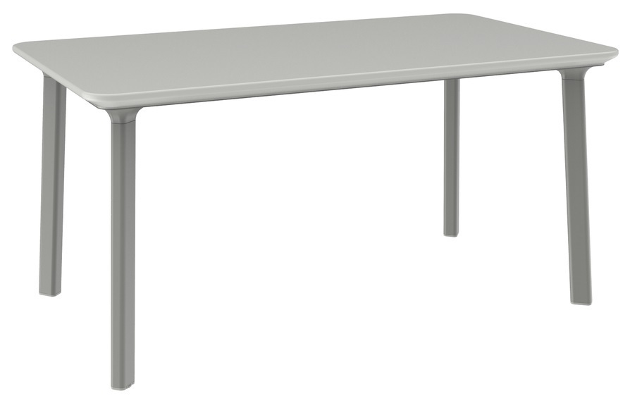 ITALIA DINING plastový stůl – světle šedá ITALIA DINING plastový stůl – světle šedá