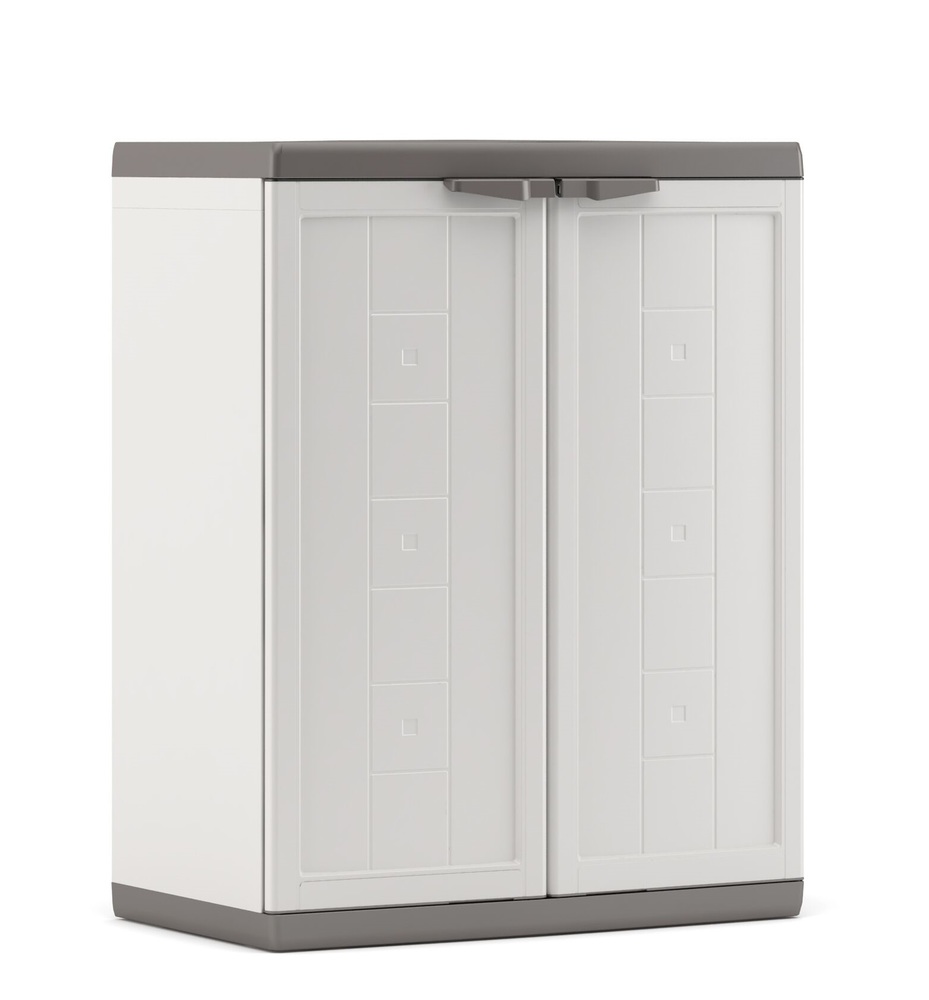 Zahradní skříň JOLLY LOW – bílá Zahradní skříň JOLLY LOW – bílá