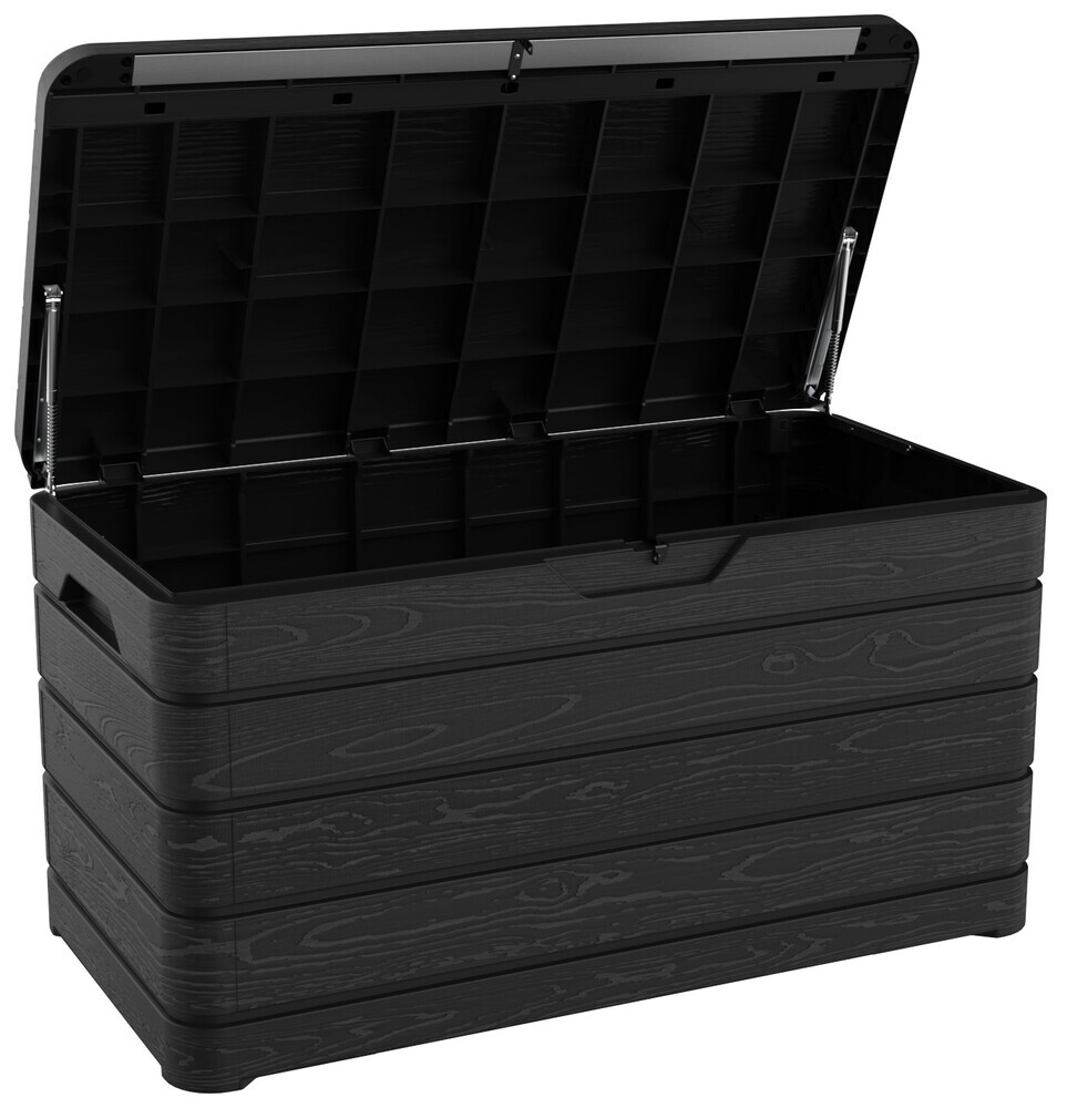 DOLOMITI 410 L zahradní plastový úložný box - grafit - Obrázek 2