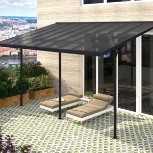 BRUCE H pergola – ŠEDÝ polykarbonát