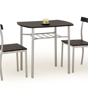 Jídelní set LANCE 1 + 2 – kov, wenge