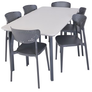ITALIA DINING plastový stůl – grafit