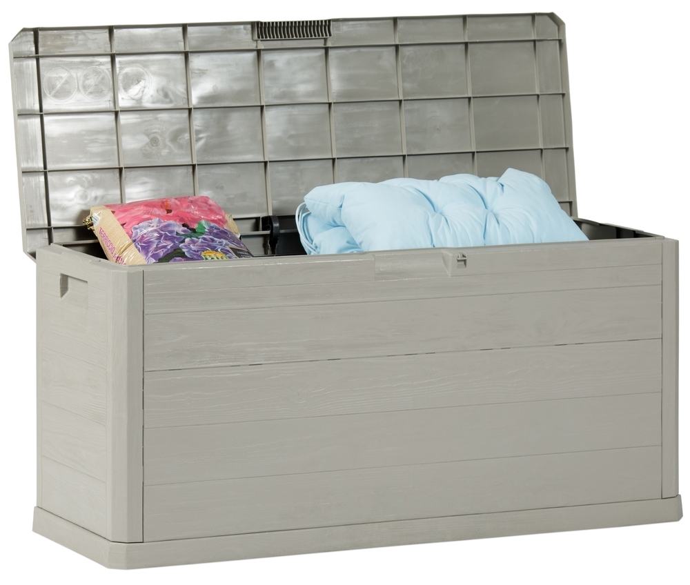 WOODYS zahradní plastový úložný box 280 L – světle šedá WOODYS zahradní plastový úložný box 280 L – světle šedá