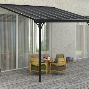 BRUCE F pergola – ŠEDÝ polykarbonát